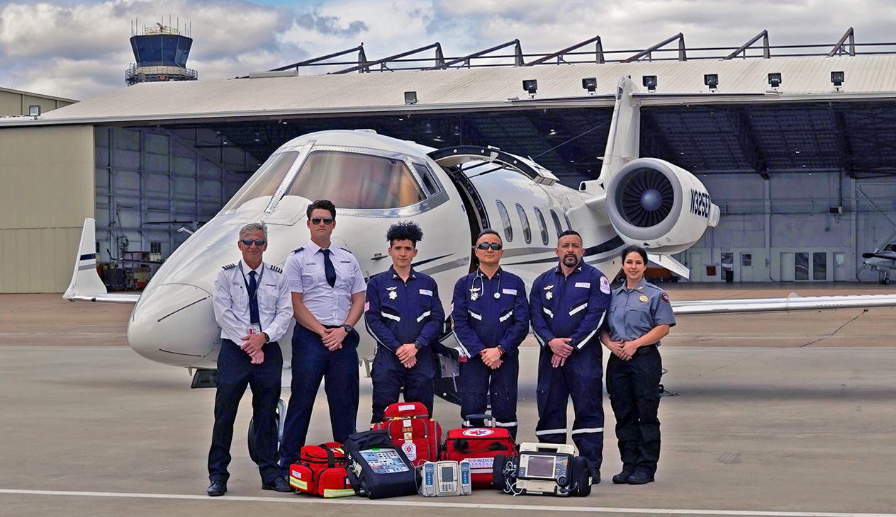 Air Medical Transport flight team reflecting the company's commitment to patient care